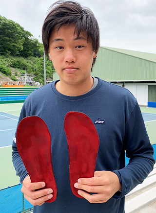 mysoleファミリーにプロテニスプレーヤーの上杉海斗選手が加わりました。